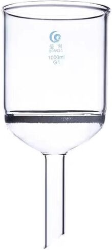 1pc 35ml to 1000ml Lab Buchner Funnel G3 Filter Filter Sand Core Cored Faully for Lab Glassware (G1/G2/G4/G5 قابل للاستبدال) (1000 مل) in Saudi Arabia