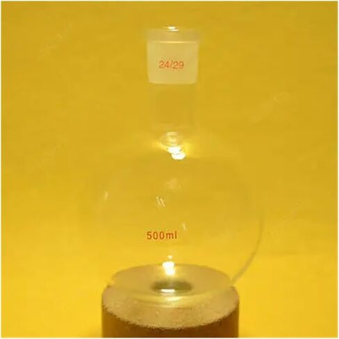 Single Neck, 500ml, 24/29, Round Bottom Glass Bottle, Lab Experiment Bottle, 1 Neck in Saudi Arabia