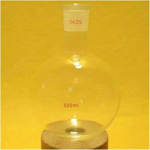 Single Neck, 500ml, 24/29, Round Bottom Glass Bottle, Lab Experiment Bottle, 1 Neck in Saudi Arabia