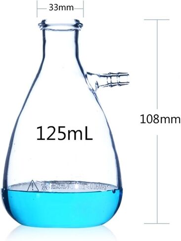 125ML-2000ML TOP PIPE GLASS FILTER FLACK FLASK FORMARATION BOTTER LAB WARDARE (1000ML) in Saudi Arabia