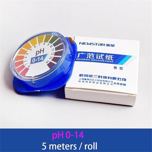 5m/Roll Laboratory pH Test Paper Universal Acid & Alkaline pH Test Strips pH Soil Aniotic Fluid Aquarium Test Paper (4 Rolls) in Saudi Arabia