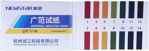 5m/Roll Laboratory pH Test Paper Universal Acid & Alkaline pH Test Strips pH Soil Aniotic Fluid Aquarium Test Paper (4 Rolls) in Saudi Arabia