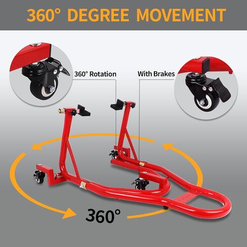 دراجة نارية عالمية الحامل باقفة الرفع الخلفي للدراجة الشوكة دراجة شوكة الدراجات النارية swingarm التخزين المؤقت قابلة للتعديل 360 درجة متوافق مع ياماها هوندا كاواساكي سوزوكي الأسود in Kuwait