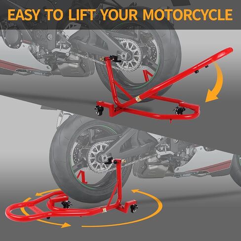 دراجة نارية عالمية الحامل باقفة الرفع الخلفي للدراجة الشوكة دراجة شوكة الدراجات النارية swingarm التخزين المؤقت قابلة للتعديل 360 درجة متوافق مع ياماها هوندا كاواساكي سوزوكي الأسود in Kuwait