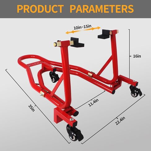 دراجة نارية عالمية الحامل باقفة الرفع الخلفي للدراجة الشوكة دراجة شوكة الدراجات النارية swingarm التخزين المؤقت قابلة للتعديل 360 درجة متوافق مع ياماها هوندا كاواساكي سوزوكي الأسود in Kuwait
