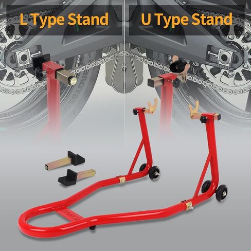 دراجة نارية عالمية الحامل باقفة الرفع الخلفي للدراجة الشوكة دراجة شوكة الدراجات النارية swingarm التخزين المؤقت قابلة للتعديل 360 درجة متوافق مع ياماها هوندا كاواساكي سوزوكي الأسود in Kuwait