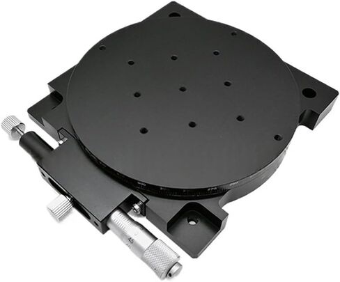 R Axis 125MM Manual 360 Degree Rotary Sliding Table Micrometer Displacement Angle Adjust Platform Optical RS125-L in Saudi Arabia