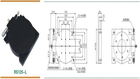 R Axis 125MM Manual 360 Degree Rotary Sliding Table Micrometer Displacement Angle Adjust Platform Optical RS125-L in Saudi Arabia