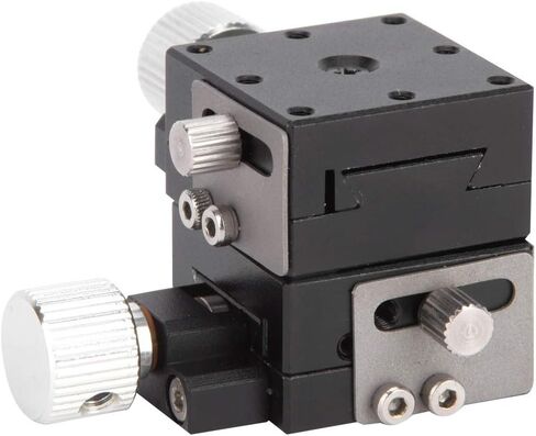 SPXYFES25 XY AXES MANUAL FINE TUNING THELMMING PRATTER مرحلة انزلاق عالي الدقة من ألومنيوم للأدوات البصرية ومعدات أشباه الموصلات 25x25mm in Saudi Arabia