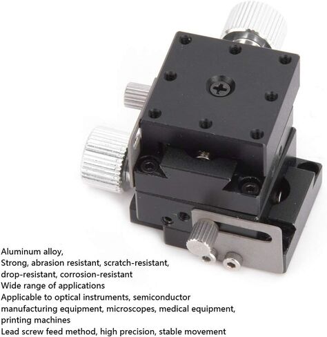 SPXYFES25 XY AXES MANUAL FINE TUNING THELMMING PRATTER مرحلة انزلاق عالي الدقة من ألومنيوم للأدوات البصرية ومعدات أشباه الموصلات 25x25mm in Saudi Arabia