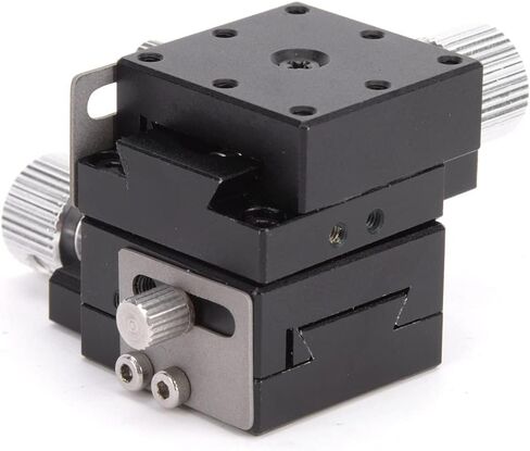 SPXYFES25 XY AXES MANUAL FINE TUNING THELMMING PRATTER مرحلة انزلاق عالي الدقة من ألومنيوم للأدوات البصرية ومعدات أشباه الموصلات 25x25mm in Saudi Arabia