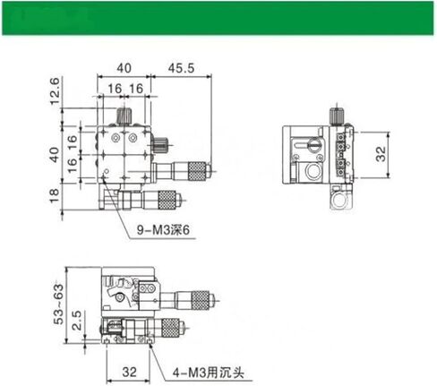 XZ AXIS 40 * 40MM مرحلة الانزلاق منصة الرفع دليل RALE 40 * 40MM LE40-L in Saudi Arabia