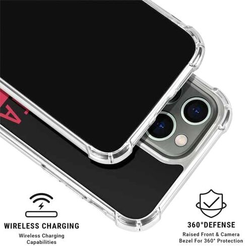 Skinit Clear Phone Case Compatible with iPhone 15 Pro Max - Officially Licensed NFL Atlanta Falcons Black Performance Series Design in Saudi Arabia