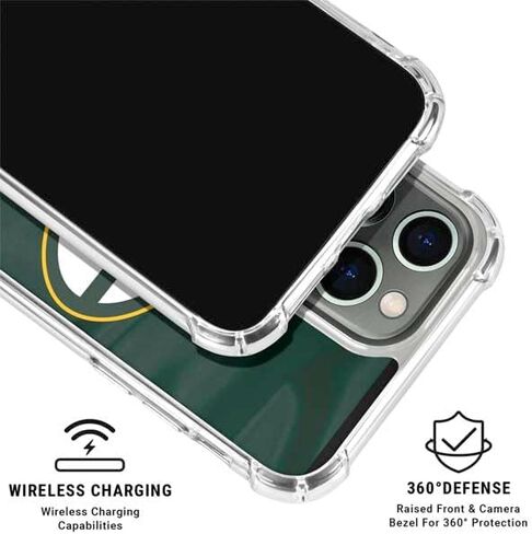 Skinit Clear Phone Case متوافق مع iPhone 16 Pro Max - تصميم NFL Green Bay Packers المرخص رسميًا in Saudi Arabia