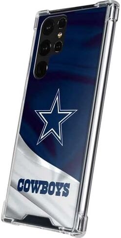 Skinit Clear Phone Case متوافق مع Galaxy S22 Ultra - NFL Dallas Cowboys Design in Saudi Arabia