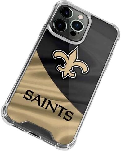 حالة Skinit Clear Phone Case متوافقة مع iPhone 14 Pro Max - تصميم NFL New Orleans Saints مرخص رسميًا in Saudi Arabia