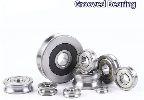 10pcs تقويم عجلة مختلطة على خط مع الأخدود تحمل v 6203 15x35x11mm بكرة U نوع الأخدود (V6203-3-1) in Saudi Arabia