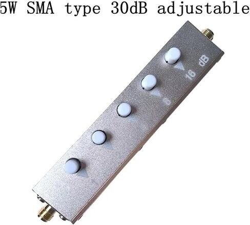 5W SMA قابلة للتعديل RF التخفيف 0-30DB خطوة بخطوة DC-3GHz ضبط زر 50 أوم نعمة in Saudi Arabia