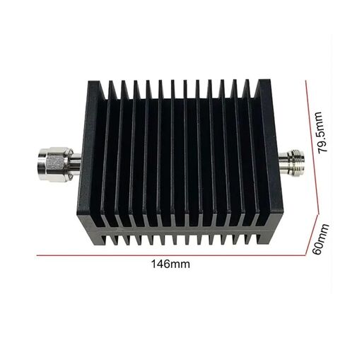 100W N-ty-type RF RF عالية القوى DC-4GHZ 1-60DB N من الذكور والإناث برؤوس 50 أوم نعمة (20 ديسيبل ، 4G) in Kuwait