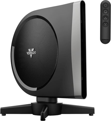 Vornado STRATA Compact Oscillating Fan with Remote, 19 Inch, High Velocity Air Circulator, Quiet Powerful Fan, 5 Speeds, Touch Control, Black in Kuwait