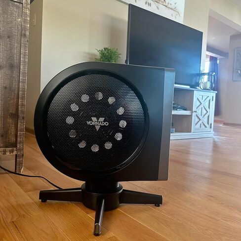 Vornado STRATA Compact Oscillating Fan with Remote, 19 Inch, High Velocity Air Circulator, Quiet Powerful Fan, 5 Speeds, Touch Control, Black in Kuwait