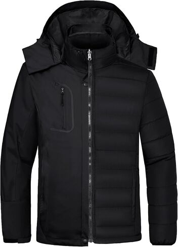Wantdo Men's 3 in 1 Waterproof Ski Jacket Warm Winter Snow Coat Puffer Rain Jacket in Kuwait