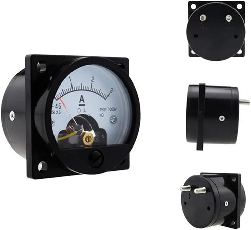 So-45 DC Ammeter Pointer Meter 1A 2A 3A 5A 10A 15A 20A 30A اختبار كهربائي اختبار الحالي 1PCS (5A) in Saudi Arabia