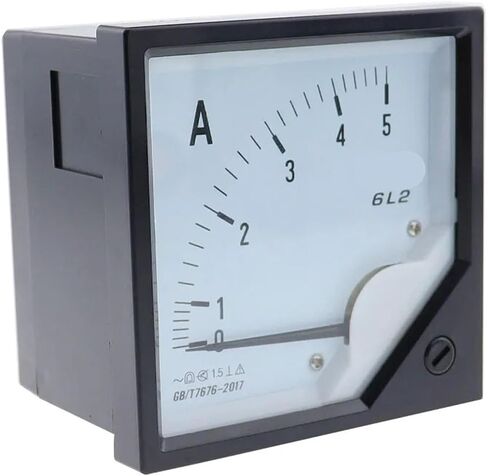 6L2-A 5A 10A 15A 20A 30A AC AC Direct Tenser Meter لوحة AMP Current Ammeter Gauge Pointer 80 * 80mm 1pcs (1000a (5a)) in Saudi Arabia