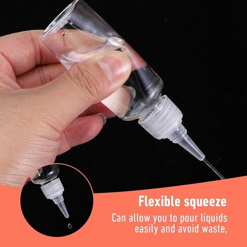 50 PCS 1.7 أوقية زجاجات بلاستيكية فارغة زجاجات صغيرة الضغط الزجاجة البهارات الزجرية زجاجة زجاجة زجاجة صغيرة الاستغناء عن قبعة وقمع سائل صغير. in Saudi Arabia