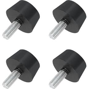 uxcell 4pcs عزل الاهتزازات المطاط يتصاعد امتصاص الصدمات المطاطية ، و 1.18 "× 0.63" الأزرار المخروطية مع M8 × 20 مم ، وملبة صامتة لضواغط الهواء ، والمحركات ، والمحركات ، والأسود in Kuwait