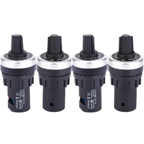 Haoduoqian LA42DWQ-22 Potentiometer ، 4pcs 10k أوم LA42DWQ-22 22 مم دوار الجهد المتغير سرعة محرك الجهد العاكس in Kuwait