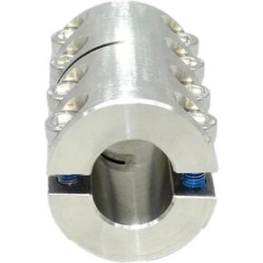 1pc Coupling Motor Stainless Steel Split Type High Torque Coupling Clamping Straight Coupler(45x75mm 25mm bore) in Saudi Arabia