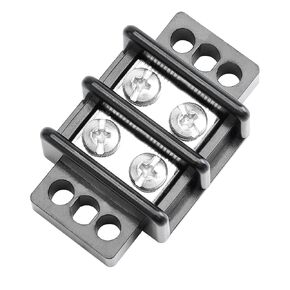 Terminal Blocks Double Row Stainless Steel 10-22 AWG Copper 600V/30A Rated 2-14 Poles Neat Circuit Solution 1 Pack TBD (2 Poles) in Kuwait
