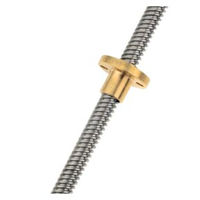 Linear Motion Ball Screw Precision Part CNC 3D Printer Trapezoidal Rod T8 Lead Screw Thread 8mm Pitch 2mm Lead 2mm Length with Brass Nut(200mm) in Kuwait