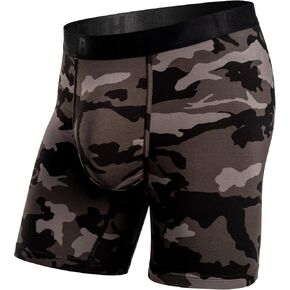 BN3TH Men's Classic Icon Boxer Briefs, 3-D Pouch, Breathable TENCEL Modal, Anti-Chafing, No-Roll Waistband, Lightweight Athletic Underwear, Moisture-Wicking, 6.5" Inseam, Pineapple Fade Black - Small in Saudi Arabia
