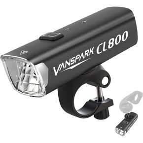 VANSPARK CL800 Bike Lights, Max 1000 Lumens Bike Headlight with Cut Off Beam, 3500mAh USB-C Rechargeable Bicycle Light, CNC-Machined Aluminum Body Waterproof Front Light, Kind Beam for Urban Cyclists in Saudi Arabia