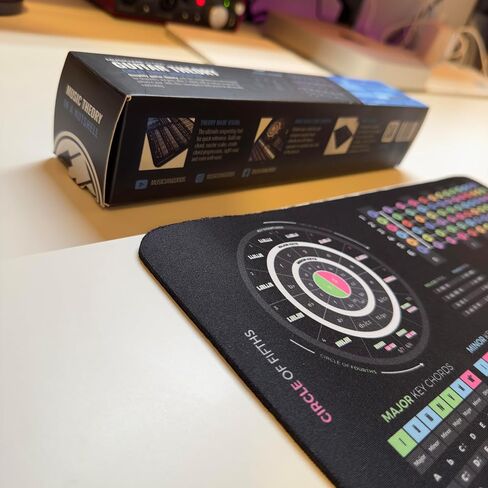 نظرية الجيتار ورقة الغش ورقة Mousepad-35 × 25 سم (13.8 "x9.8") و 80 × 30 سم (31.5 "x11.8")-الحبال ، المقاييس ، الملاحظات الفريت in Kuwait