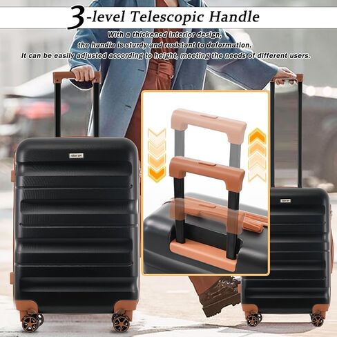 مجموعة أمتعة Merax 13 قطعة ، حقائب ABS Hardshell مع 8 عجلات سبينر صامتة ، أمتعة سفر متينة وخفيفة الوزن للرحلات العائلية ، الأزرق in Saudi Arabia