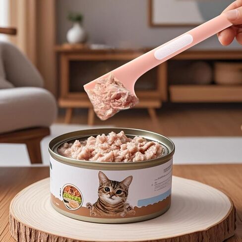 3 PCS Dog Cat Food Scoop Scoop Pet Supplies Silicone Silicone Caned Sucked for Cat Dog Rescoring وتخزين الطعام الرطب والأخضر الرمادي الوردي in Saudi Arabia