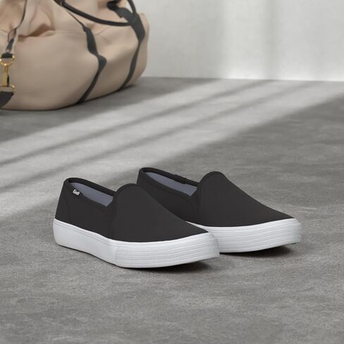 Keds Double Decker Slip on, Sneaker Womens, Grey Suede, 8 Medium in Kuwait