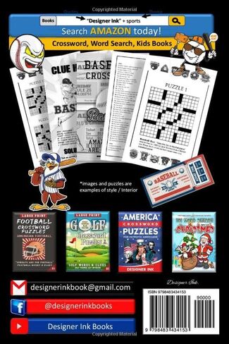 Baseball Crossword Puzzles: PLAYERS, TEAMS, LEAGUES, LEGENDS. Sports Art Interior. Easy to Hard Words. ALL AGES Fan Activity. in Saudi Arabia