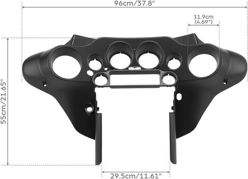TCMT Glossy Outer Batwing Fairing Fits For Harley Touring Street Glide FLHX Electra Glide Ultra Classic FLHT FLHTC FLHTCU 1996-2013 in Saudi Arabia