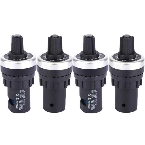 Haoduoqian LA42DWQ-22 Potentiometer ، 4pcs 10k أوم LA42DWQ-22 22 مم دوار الجهد المتغير سرعة محرك الجهد العاكس in Kuwait