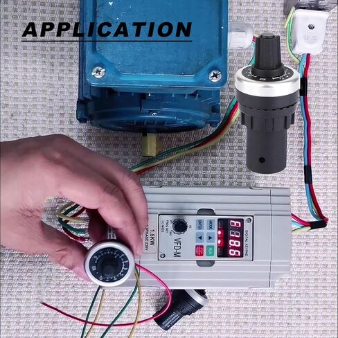 Haoduoqian LA42DWQ-22 Potentiometer ، 4pcs 10k أوم LA42DWQ-22 22 مم دوار الجهد المتغير سرعة محرك الجهد العاكس in Kuwait