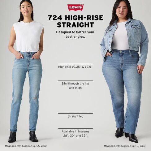 Levi's Women's 724 High Rise Straight Jeans, (New) Medium Indigo Worn in, 29 Regular in Saudi Arabia