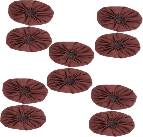Amosfun 5pairs تتجاوز التزلج القابل لإعادة الاستخدام للبالغين يغطي الأحذية القابلة للتنفس والقابلة للغسل حماية للأحذية ألوان القهوة للاستخدام in Saudi Arabia