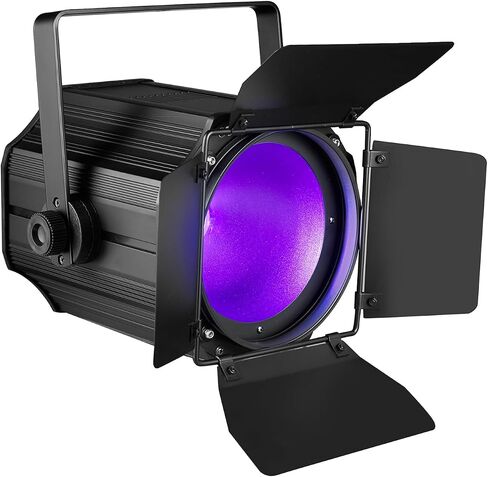 200W LED Stage Light ، مصابيح PAR COB مع أبواب الحظيرة ، DMX BLINDER LIGHTING SOUND SOUND ACTIVER FOR WEDDAY LIVE Show Party (Whare White & Cool White 1pc) in Kuwait