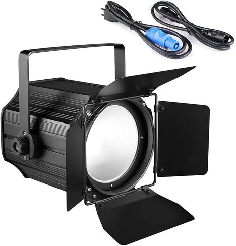 200W LED Stage Light ، مصابيح PAR COB مع أبواب الحظيرة ، DMX BLINDER LIGHTING SOUND SOUND ACTIVER FOR WEDDAY LIVE Show Party (Whare White & Cool White 1pc) in Kuwait