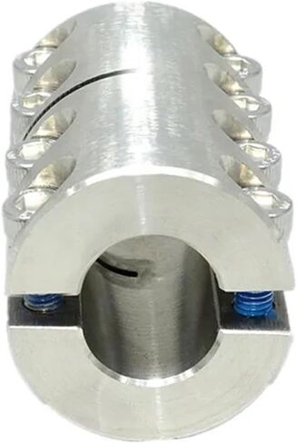 1pc Coupling Motor Stainless Steel Split Type High Torque Coupling Clamping Straight Coupler(45x75mm 25mm bore) in Saudi Arabia