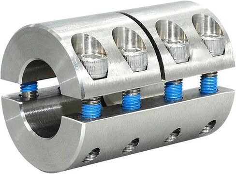 1pc Coupling Motor Stainless Steel Split Type High Torque Coupling Clamping Straight Coupler(45x75mm 25mm bore) in Saudi Arabia